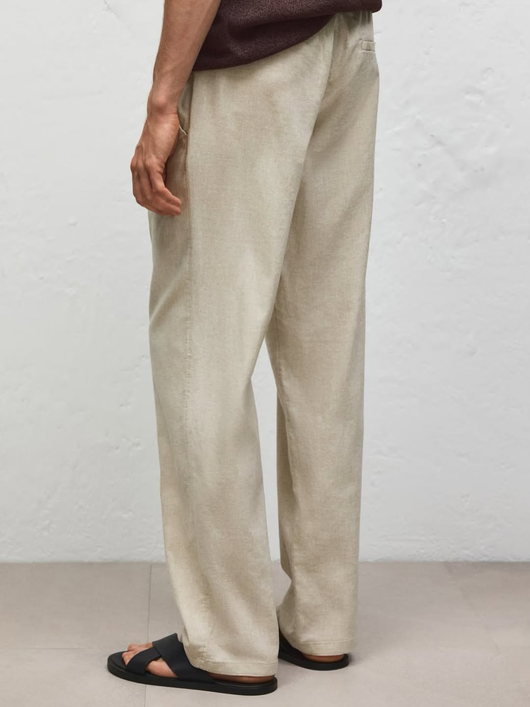 Regular Fit Linen-blend trouser