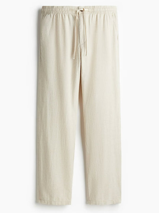 Regular Fit Linen-blend trouser